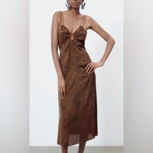 Zara Zebra Maxi Dress
